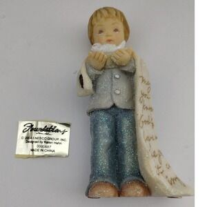 Foundations Boy Confirmation Figurine‎ Religious Gift Sparkly Home Decor